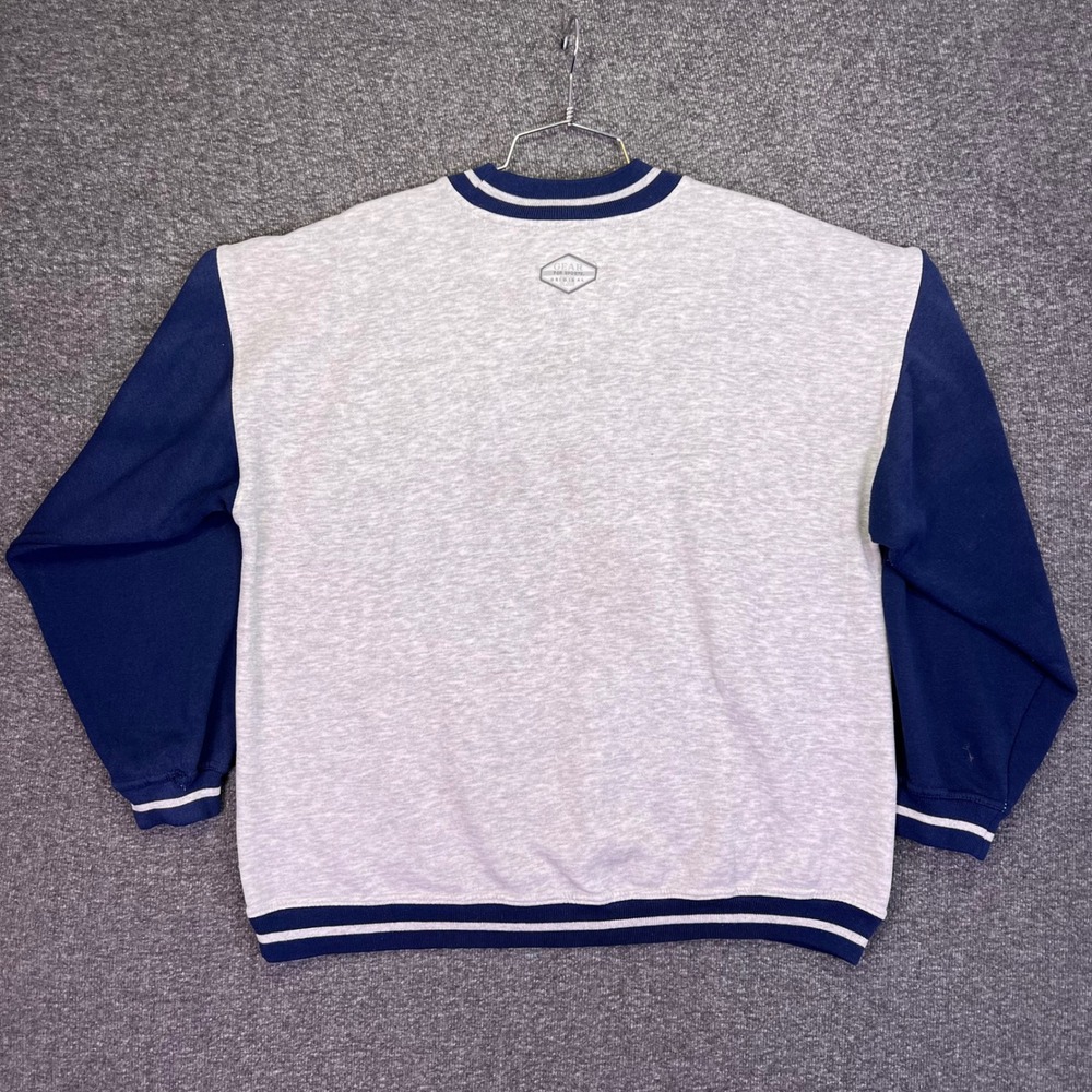 Gear Sweatshirt Unisex Large Grey Navy UTC Chattanooga Collegiate Vintage Retro - Picture 16 of 16